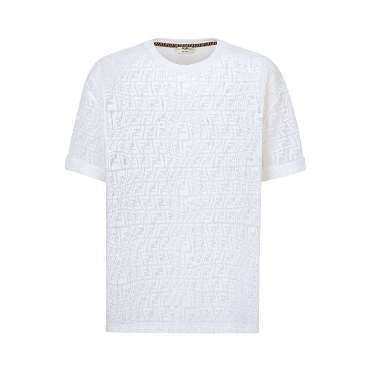 Fendi x Sarah Coleman Fisheye Mesh Logo T-Shirt 'White' | GOAT