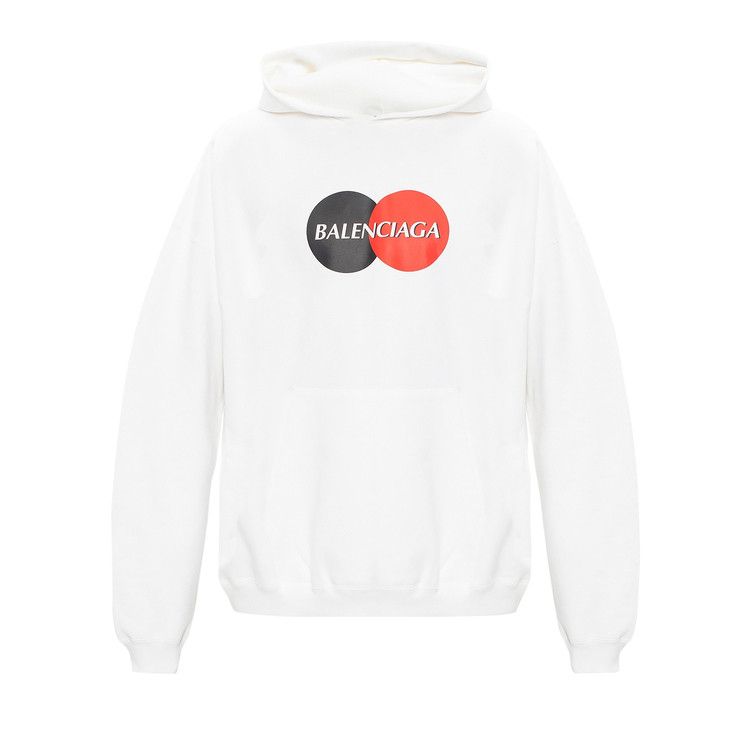 Balenciaga Credit Card Logo Hoodie White