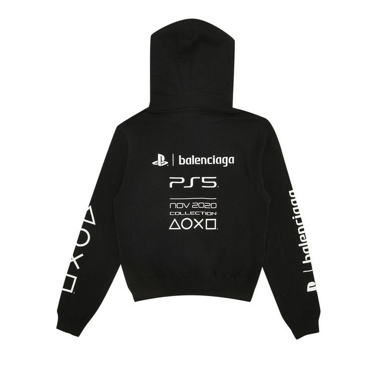 Buy Balenciaga Playstation Shrunk Hoodie 'Black' - 657683 TKVF4