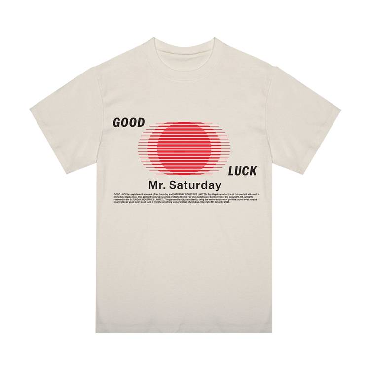 Buy Mr. Saturday Good Luck Motion T-Shirt 'Vintage White' - MSCC21