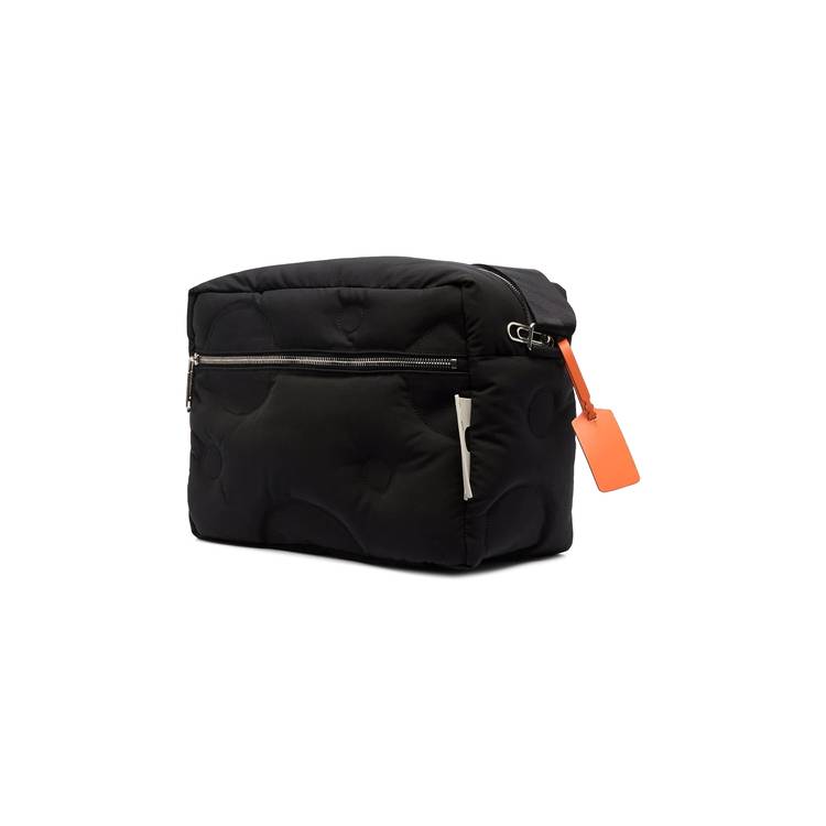 Buy Off-White Holes Messenger Bag 'Black' - OMNP001R21LEA0011000