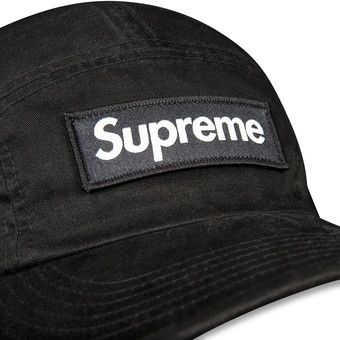 Buy Supreme Military Camp Cap 'Black' - FW21H89 BLACK | GOAT