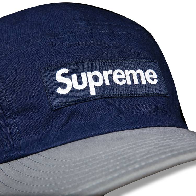 Supreme Waxed Cotton Camp Cap 'Navy' | GOAT