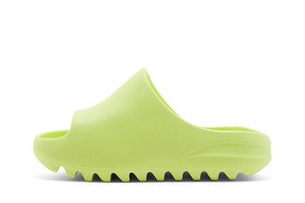 Buy Yeezy Slides Kids 'Glow Green' - GX6139 | GOAT