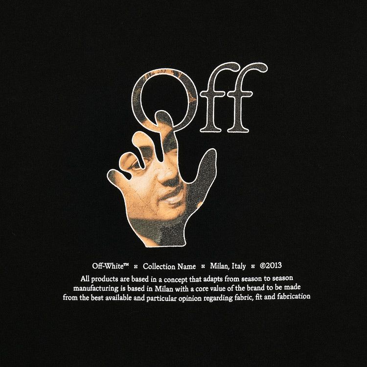 Off-White Caravaggio Hand Over Crewneck Black/Multicolor