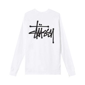 Buy Stussy Basic Long-Sleeve Tee 'White' - 1994649 WHIT | GOAT