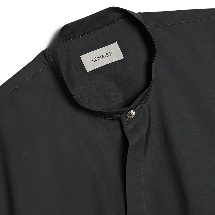 Buy Lemaire Wrapover Shirt 'Midnight Turquoise' - X 211 SH164