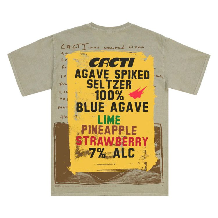Cactus Jack By Travis Scott Painted Sign Tee 'sand'