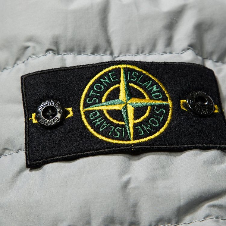 stone island badge close up