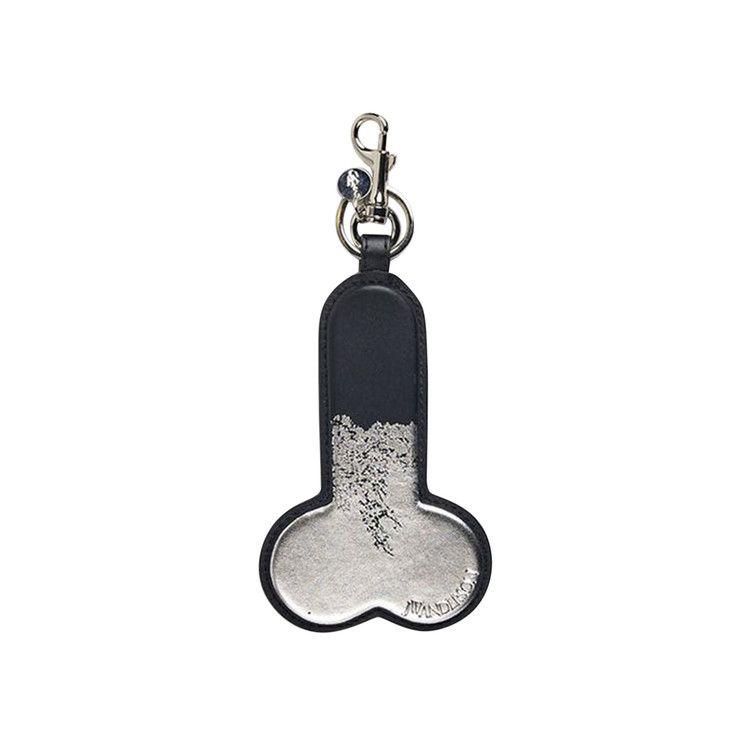JW Anderson Foiled Penis Keyring 'Black/Silver' | GOAT