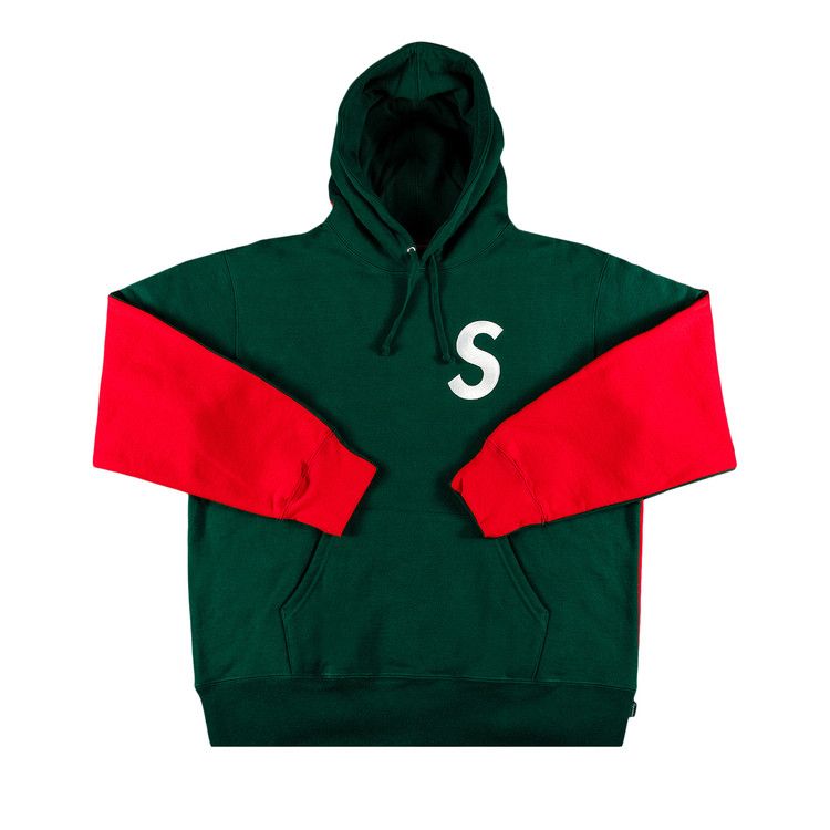Buy Supreme S Logo Split Hooded Sweatshirt 'Dark Green' - FW21SW14 Buy Supreme S Logo Split Hooded Sweatshirt 'Dark Green' - FW21SW14