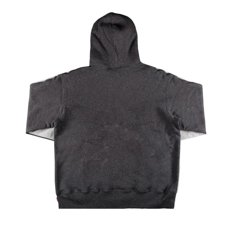 Supreme S Logo Split Hoodie Heather Grey