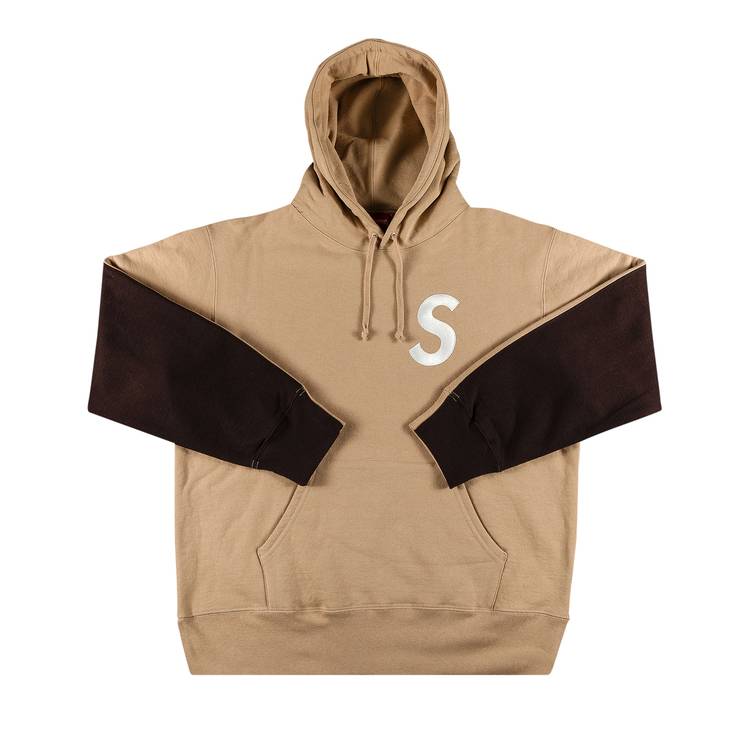 Buy Supreme S Logo Split Hooded Sweatshirt 'Tan' - FW21SW14 