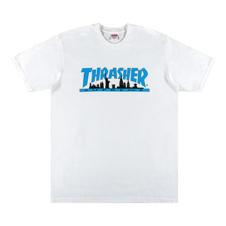 トップス THRASHER X WDS L/S TEE 2 / PEPPER Thrasher x Parra T-Shirt - Hurricane (White) – Second Floor
