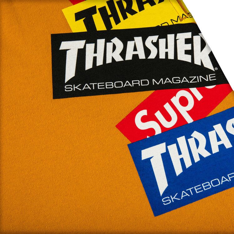 Buy Supreme x Thrasher Multi Logo Sweatshort 'Gold' - FW21SH4 GOLD