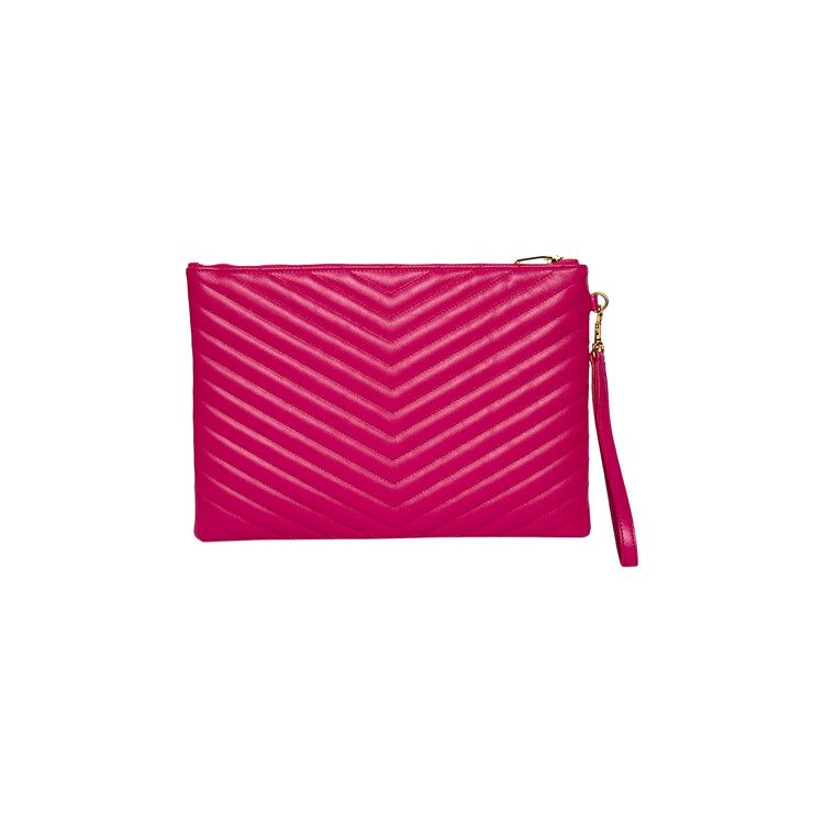 Saint Laurent Tablet Pouch Fuchsia Couture