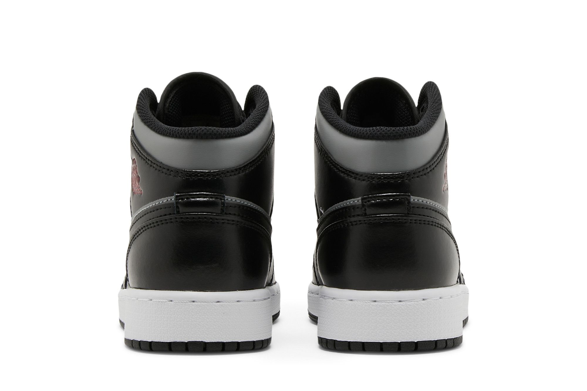 Pre-owned Air Jordan 1 Mid Gs 'shadow' In Grey