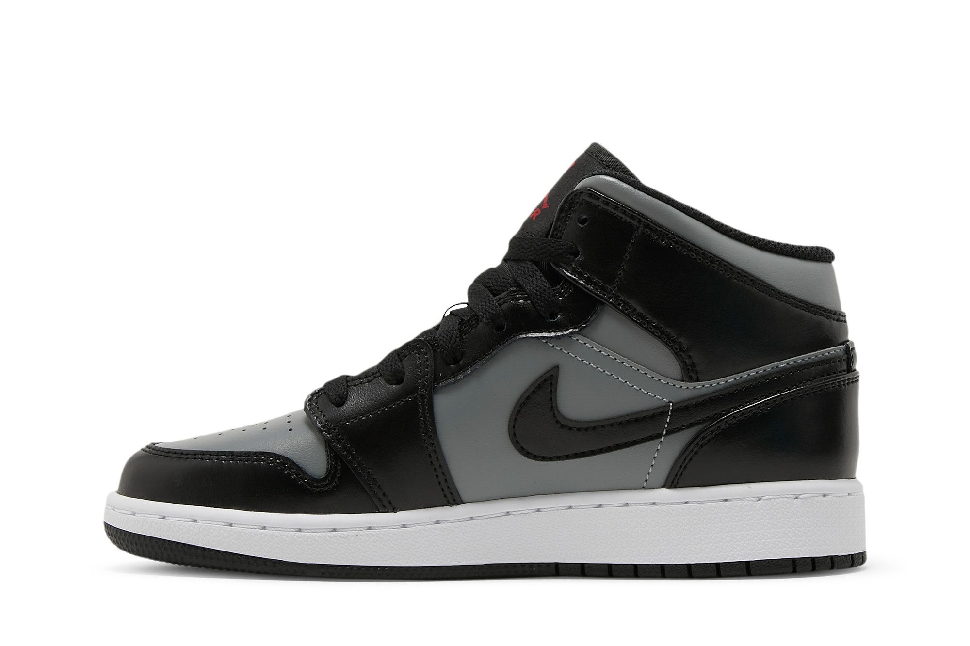 Pre-owned Air Jordan 1 Mid Gs 'shadow' In Grey