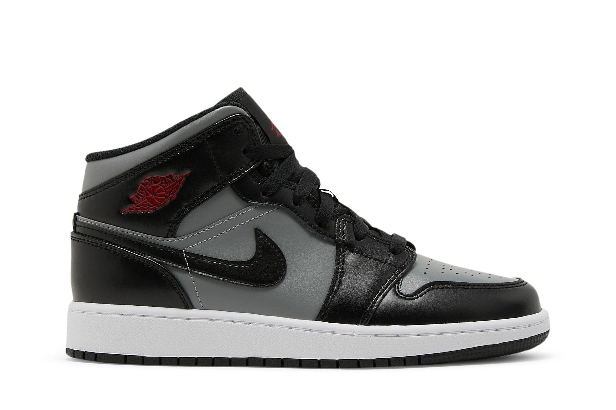 Pre-owned Air Jordan 1 Mid Gs 'shadow' In Grey