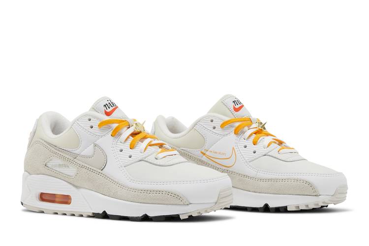 Wmns Air Max 90 SE 'First Use - White University Gold' | GOAT