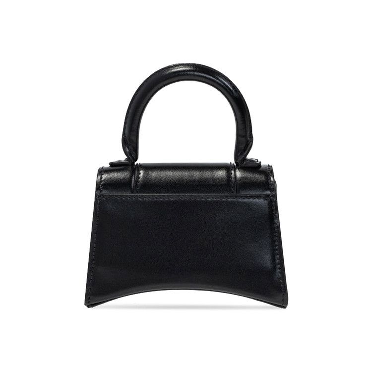 Balenciaga Mini Hourglass Top Handle Bag Black