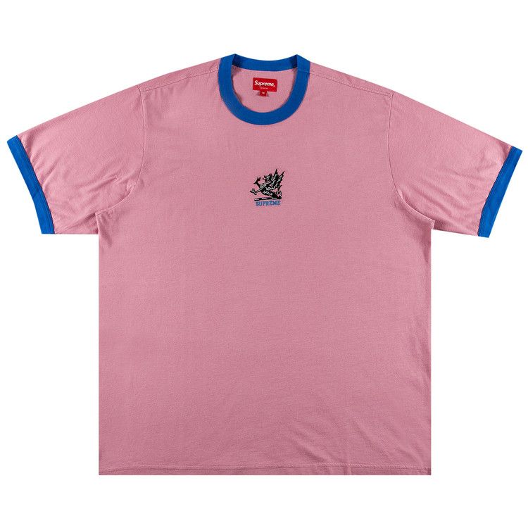 Buy Supreme Dragon Ringer Tee 'Rose' - FW21KN79 ROSE | GOAT
