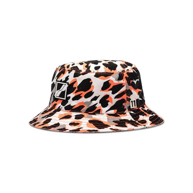 Buy We11done Leopard Bucket Hat 'Neon Orange' - WD AH1 21 414 U NO 