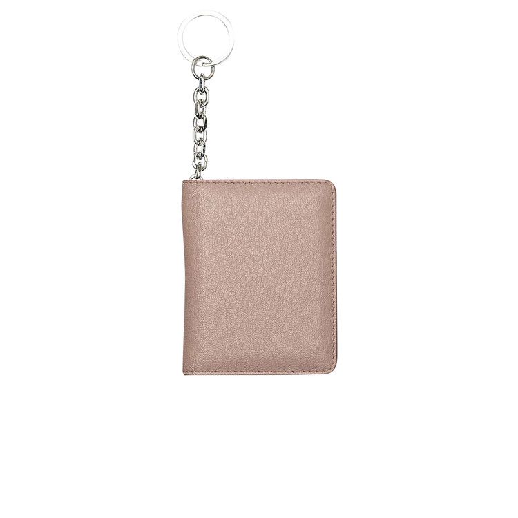 ★Maison Margiela★ 4 Stitch Zipper Keyring Card Case Gray S MAISON MARGIELA Gray Four Stitches Keyring Card Holder