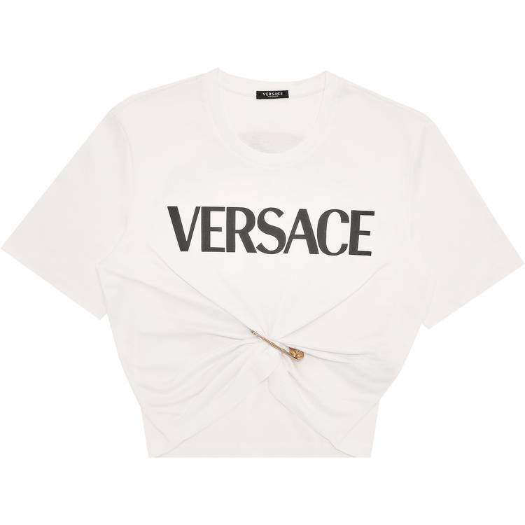 Buy Versace Monogram Smiley Print T-Shirt 'White/Multicolor 