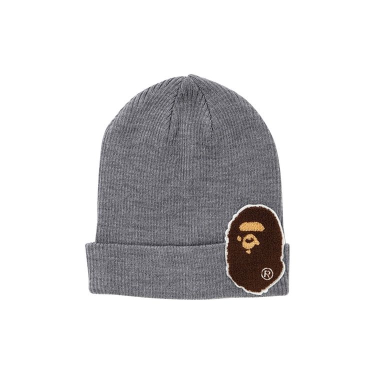 BAPE Big Ape Head Knit Cap 'Grey' | GOAT