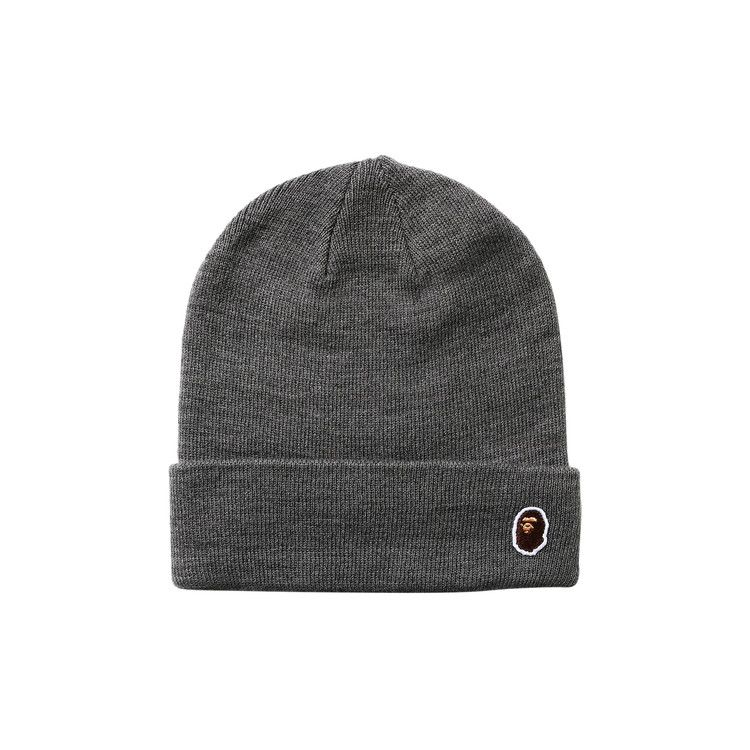 Buy BAPE Ape Head One Point Knit Cap 'Grey' - 1G80 180 023 GREY