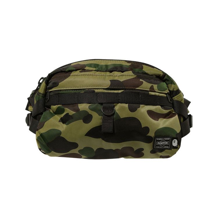 Buy BAPE x Porter Yoshida 1st Camo Waist Bag 'Green' - 1G83 182