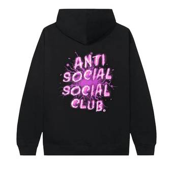 Buy Anti Social Social Club I See Splash Hoodie 'Black/Pink' - 1020 
