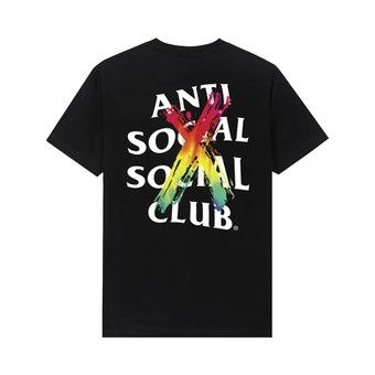 Buy Anti Social Social Club Cancelled Rainbow Tee 'Black' - 1020