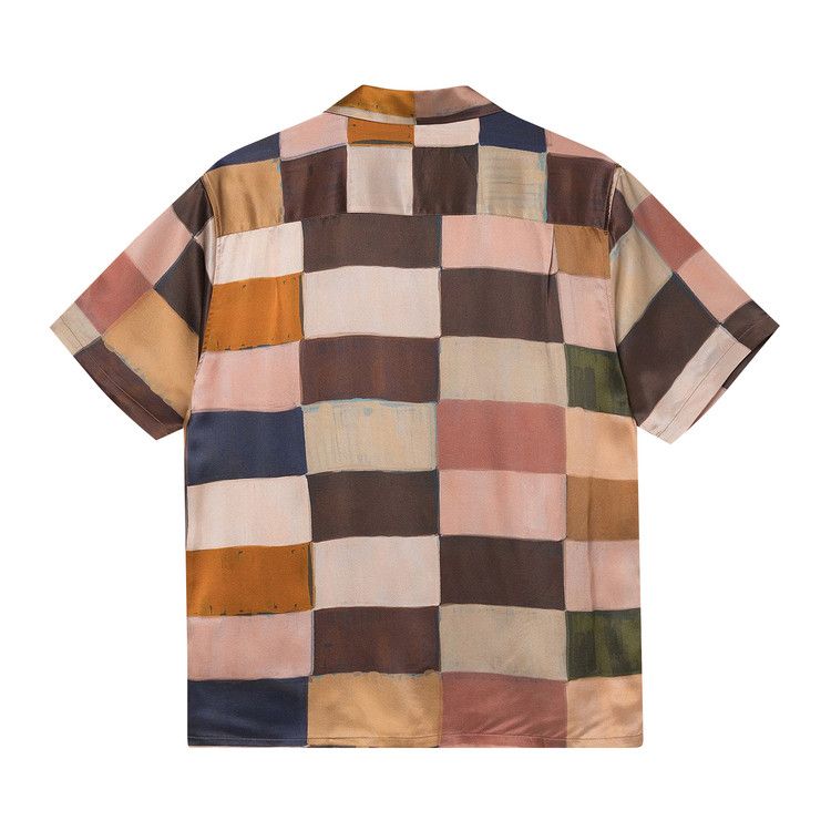 Stussy Painted Check Silk Shirt Multicolor