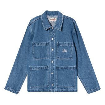 ジャケット・アウター stussy denim chore jacket Jacket Stüssy Denim Chore Coat | Freshlabels.com