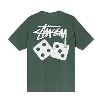 Buy Stussy Dice Pigment Dyed Tee Shirt 'Green' - 1904721 GREE | GOAT