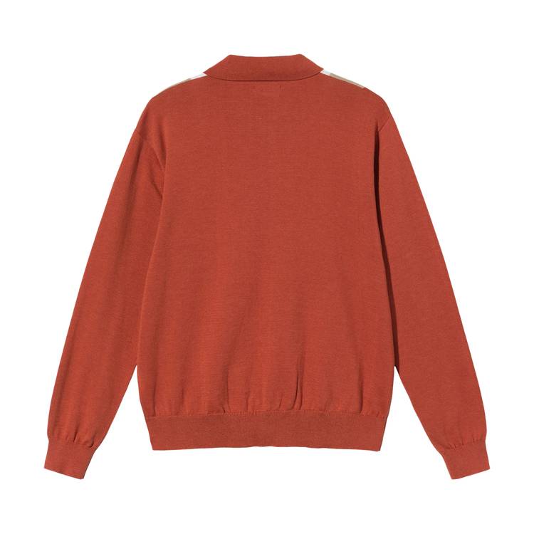 Buy Stussy Color Block Sweater 'Burnt Orange' - 117093 ORAN