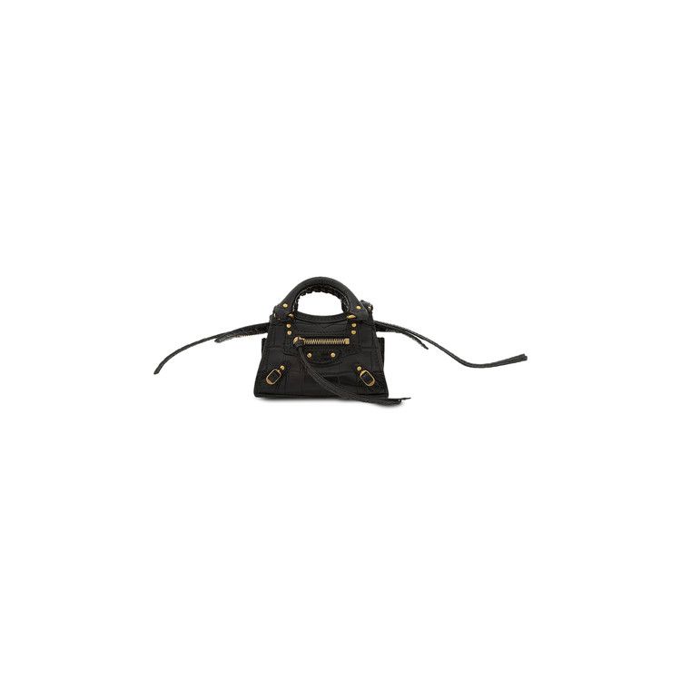 Balenciaga Neo Classic Super Nano Top Handle Bag Black
