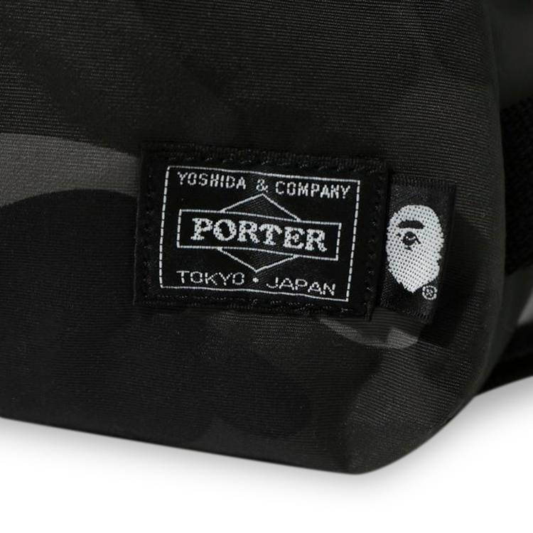 BAPE x Porter Color Camo Waist Bag Black - SS21 - US