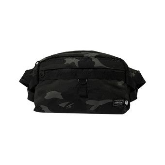 Buy BAPE x Porter Yoshida Color Camo Waist Bag 'Black' - 1H33 182