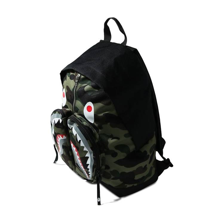 BAPE 1st Camo Shark Day Pack Green - SS18 - US