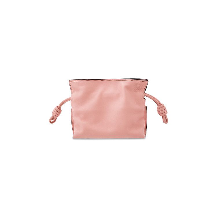 Loewe Flamenco Knot Clutch Leather Nano Pink 2255521