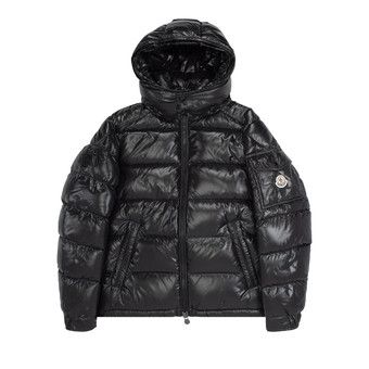 Buy Moncler Maya Hooded Puffer Shiny Jacket 'Black' - 1A536 00 