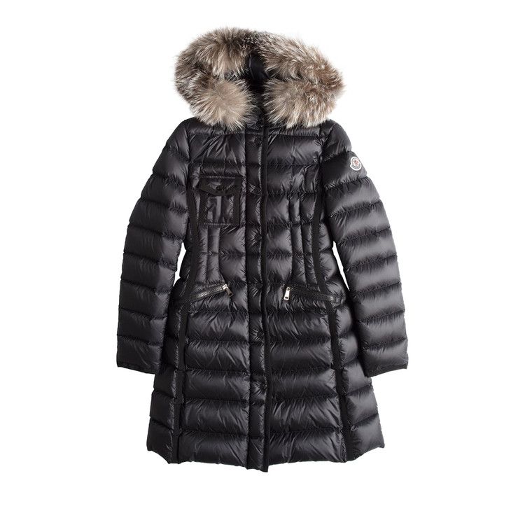 Buy Moncler Hermifur Long Hooded Puffer Parka 'Black