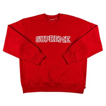 Buy Supreme Shattered Logo Crewneck 'Red' - FW21SW44 RED | GOAT