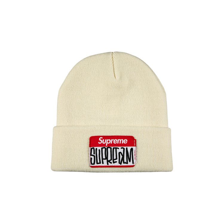 Supreme Gonz Nametag Beanie 'Natural'