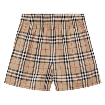 Buy Burberry Vintage Check Side Stripe Shorts 'Archive Beige