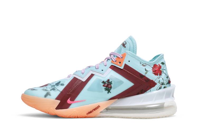  Nike Lebron 18 Low Floral Men's Basketball Limited Edition  CV7562-400 | Shoes
