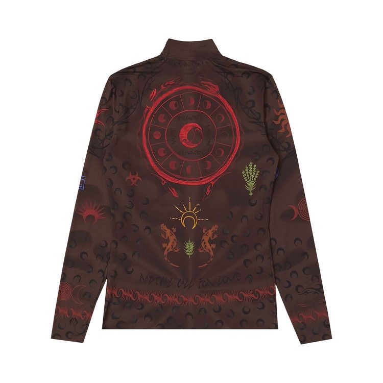 Buy Marine Serre Second Skin Tattoo Top 'Punk Shaded Tattoo Brown